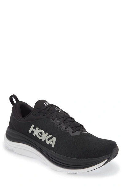 Hoka Gaviota 5 Running Shoe In Black White