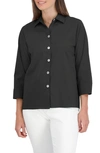 Foxcroft Kelly Button-up Shirt In Black