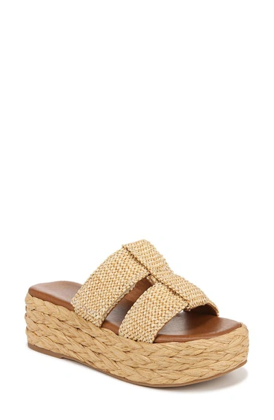Zodiac Izzy Raffia Platform Sandal In Beige