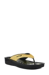 Aerosoft Glitter Strap Sandal In Gold