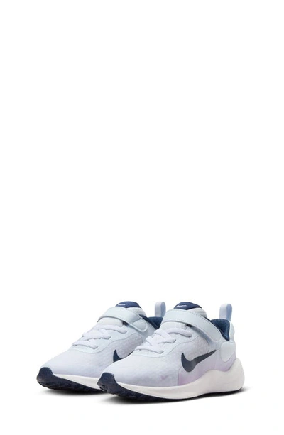 Nike Revolution 7 Sneaker In Grey/ Midnight Navy/ Lilac