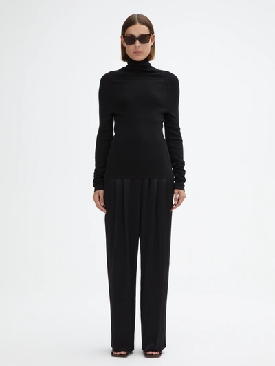 House Of Dagmar Merino Turtleneck In Black