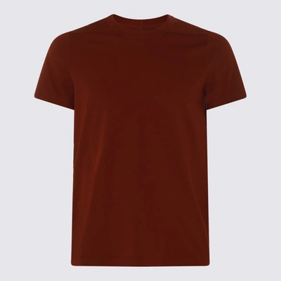 Rick Owens T-shirt E Polo Henna In Rust