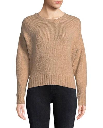 Iro Ribbed Crop Sweater In Nocolor