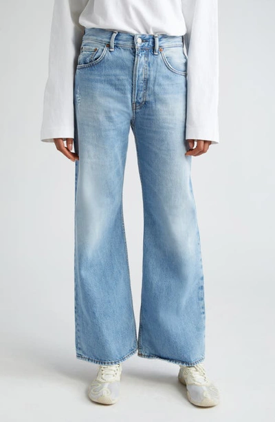 Acne Studios Loose Fit Jeans In Light Blue