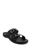 Aerosoft Zeph Dual Strap Slide Sandal In Black