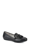 Cliffs By White Mountain Gush Tassel Loafer In Black/ Smooth