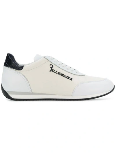 Billionaire Leather Low-top Trainers In White