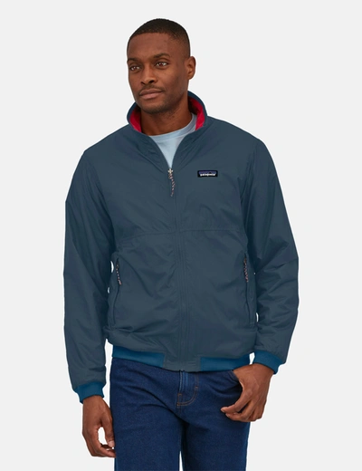 Patagonia Reversible Shelled Microdini Jacket In Blue