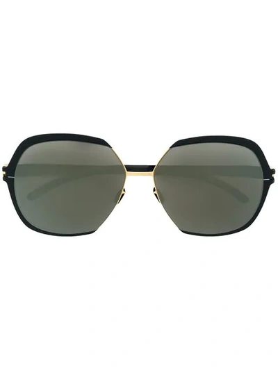 Mykita Round Oversized Sunglasses In Black