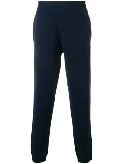 Z Zegna Cashmere Lounge Trousers In Blue