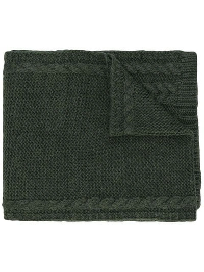 Moncler Wool Scarf In Green