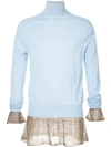 Sacai Roll Neck Sweater - Blue