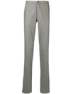 Incotex Plain Straight Trousers In Grey