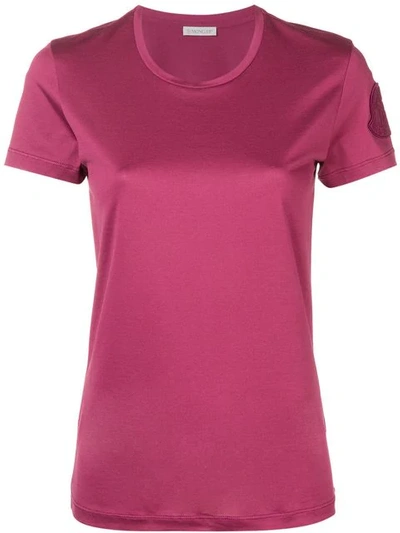Moncler Round Neck T In Pink