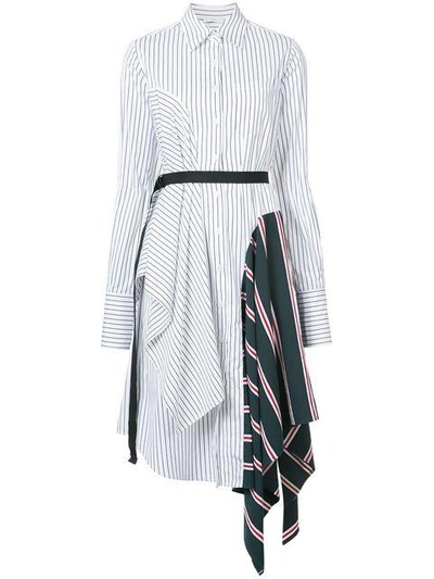 Tome Asymmetric Shirt Dress - White