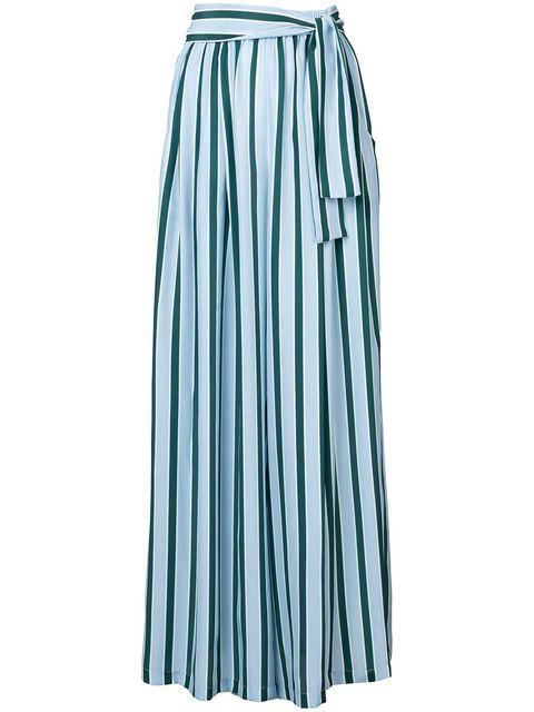 Tome Striped Palazzo Trousers In Blue | ModeSens