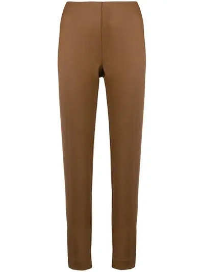 P.a.r.o.s.h Basic Tailored Trousers In Brown