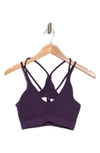 Fp Movement Free Throw Strappy Sports Bra In Navy