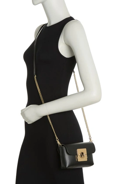 Valentino By Mario Valentino Lilou Bonbonnière Leather Crossbody Bag In Black