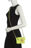 Valentino By Mario Valentino Lilou Bonbonnière Leather Crossbody Bag In Acid Lime