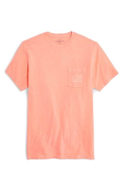 Vineyard Vines Vintage Whale Pocket Cotton Graphic T-shirt In Pink Blush