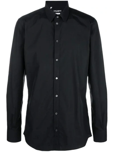 Dolce & Gabbana Gold Fit Shirt In Black