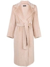 Antonelli Belted Robe Coat - Pink