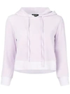 Juicy Couture Swarovski Personalisable Velour Hooded Pullover In Pink
