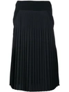 Givenchy Mid-length Contrasting Skirt In Black