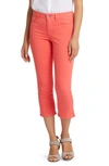 Nydj Chloe Side Slit Crop Jeans In Fruit Punch