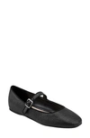 Marc Fisher Ltd Lailah Woven Mary Jane Flat In Black