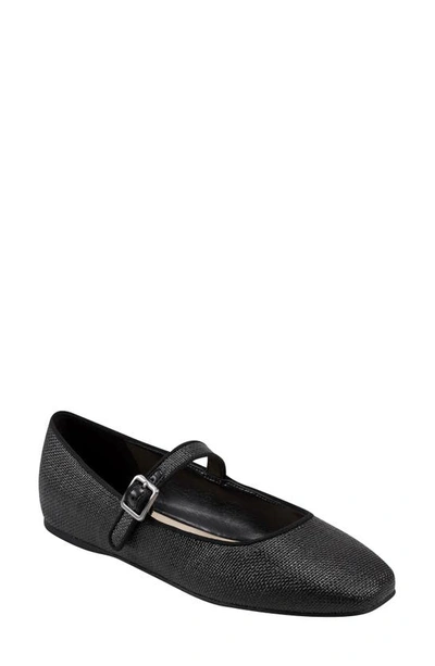 Marc Fisher Ltd Lailah Woven Mary Jane Flat In Black