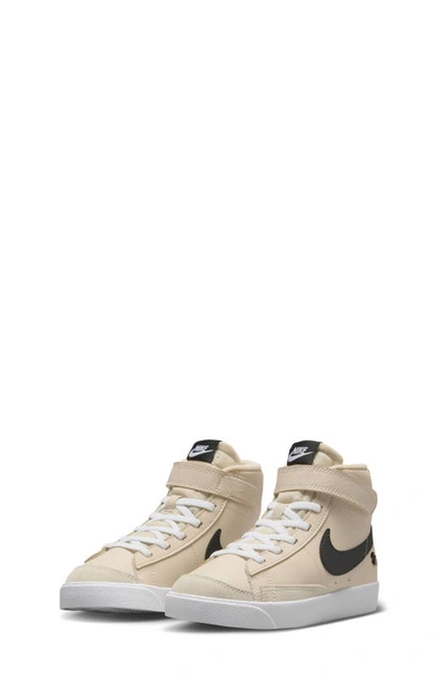 Nike Kids' Blazer Mid '77 High Top Sneaker In Sanddrift/ Twine/ White/ Black