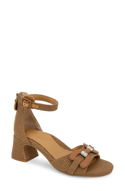 Gentle Souls By Kenneth Cole Iona Bit Ankle Strap Sandal In Luggage