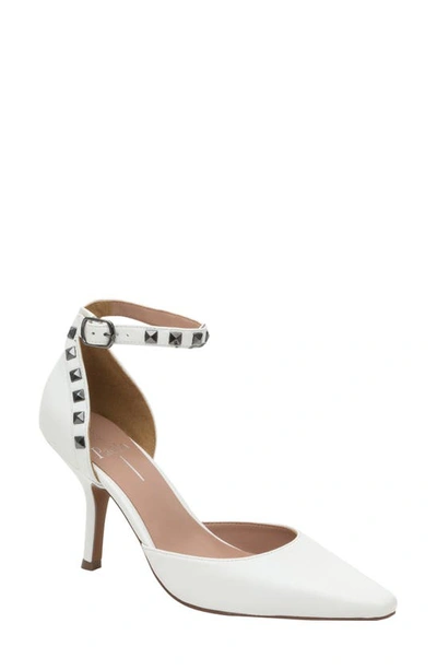 Linea Paolo Yanka Ankle Strap Pump In Eggshell