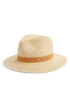 Rag & Bone City Straw Fedora In Natural