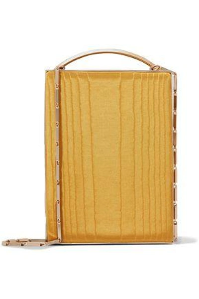 Eddie Borgo Woman Moire Clutch Mustard