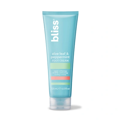 Bliss Aloe Leaf & Peppermint Foot Cream In White