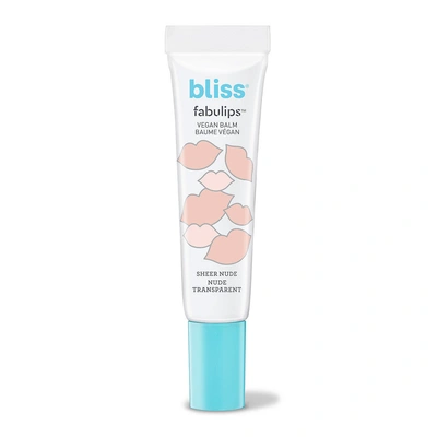 Bliss Sheer Nude Fabulips Lip Balm In White