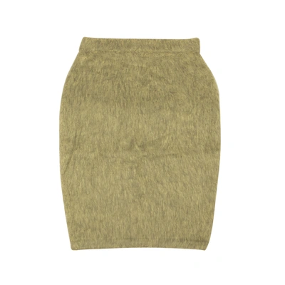 Stussy Sand Tan Acrylic Marsh Midi Skirt In Multi
