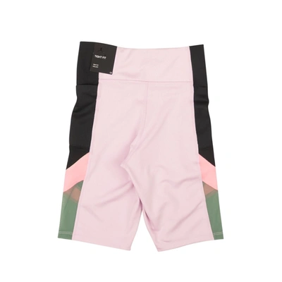 Jordan Arctic Pink Black And Dutch Green Heatwave Bike Shorts In Multi