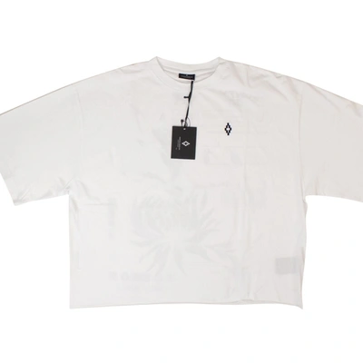 Marcelo Burlon County Of Milan White Flower Shipping Over T-shirt In Multi