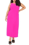 Vince Camuto Sleeveless Midi Dress In Frcly Fuchsia