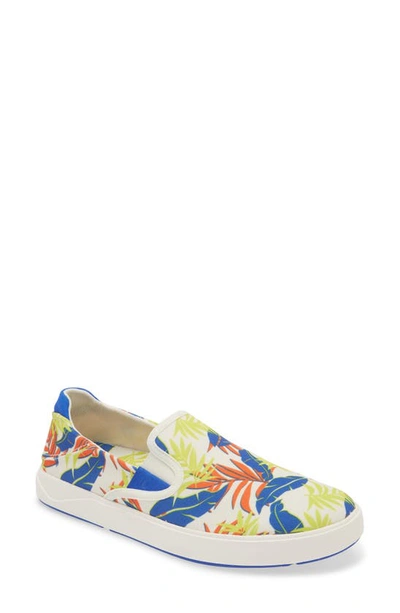 Olukai Lae'ahi Pa'i Slip-on Sneaker In Off White / Aloha