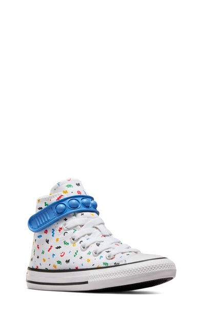 Converse Kids' Chuck Taylor® All Star® Bubble Strap Sneaker In White/ Blue Slushy/ White