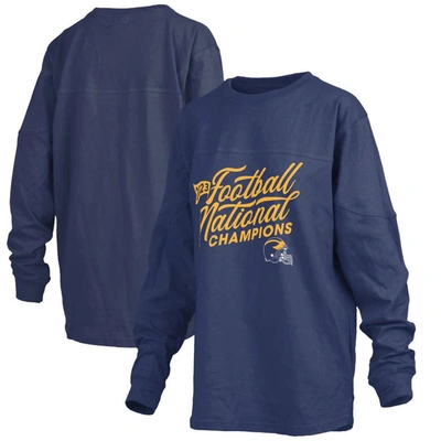 Pressbox Navy Michigan Wolverines College Football Playoff 2023 National Champions The Big Shirt Ov