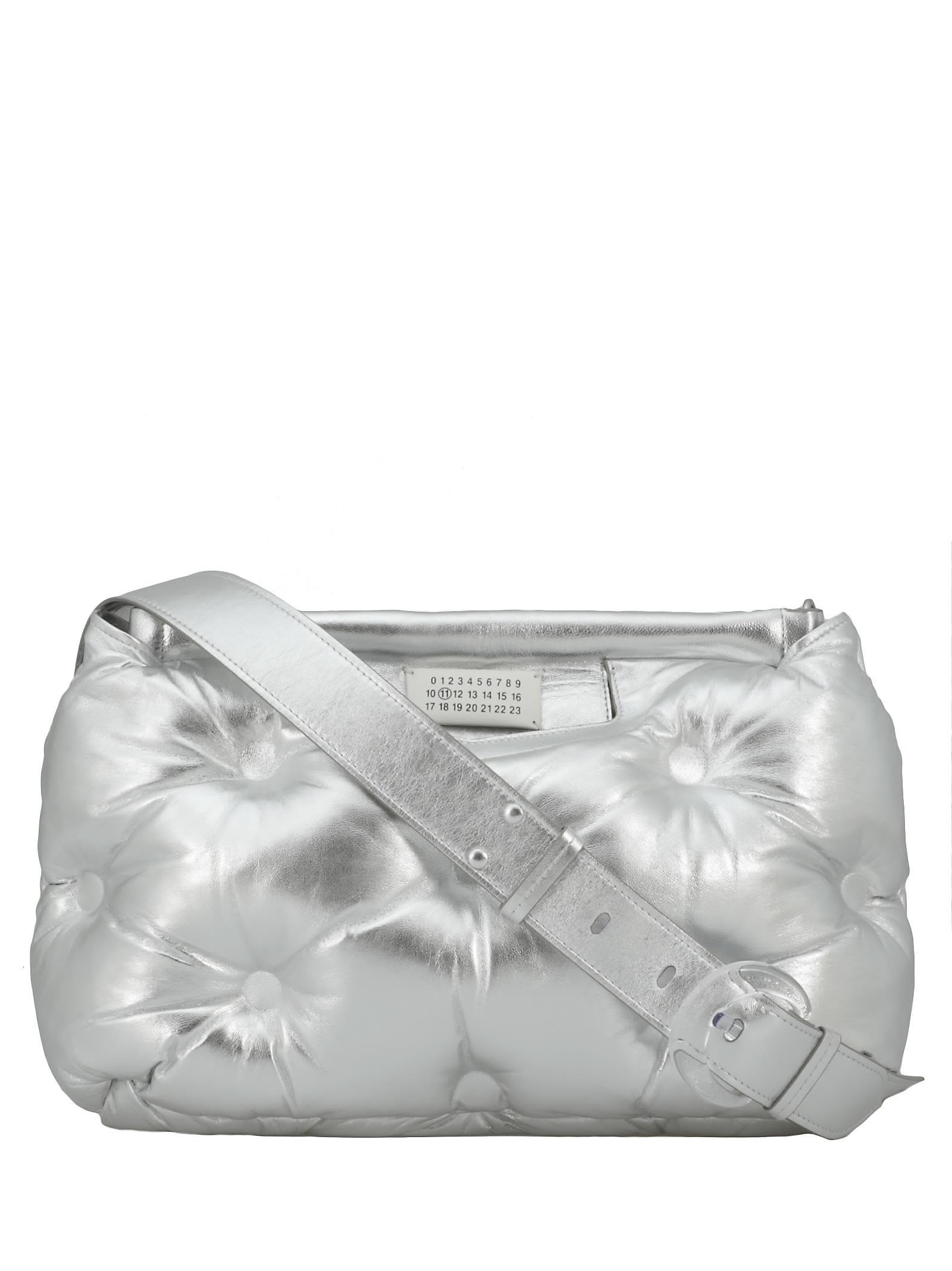 Maison Margiela Medium Glam Slam Bag In Silver | ModeSens