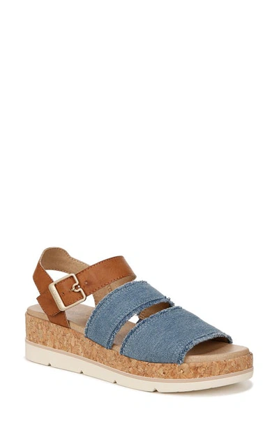 Dr. Scholl's Once Twice Espadrille Sandal In Blue
