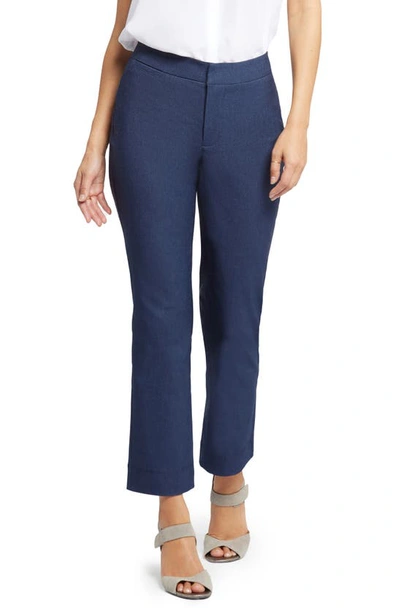 Nydj Ankle Slim Trouser Pants In Dk Blue Heather